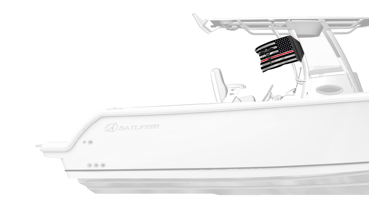 USA Subdued Nurses 12"x18" Forever Wave Flag for Boats