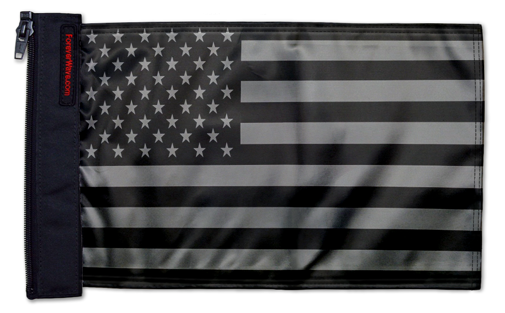 USA Subdued Tactical 12"x18" Forever Wave Flag for Jeep Wrangler JK 2-Door 2007-2018