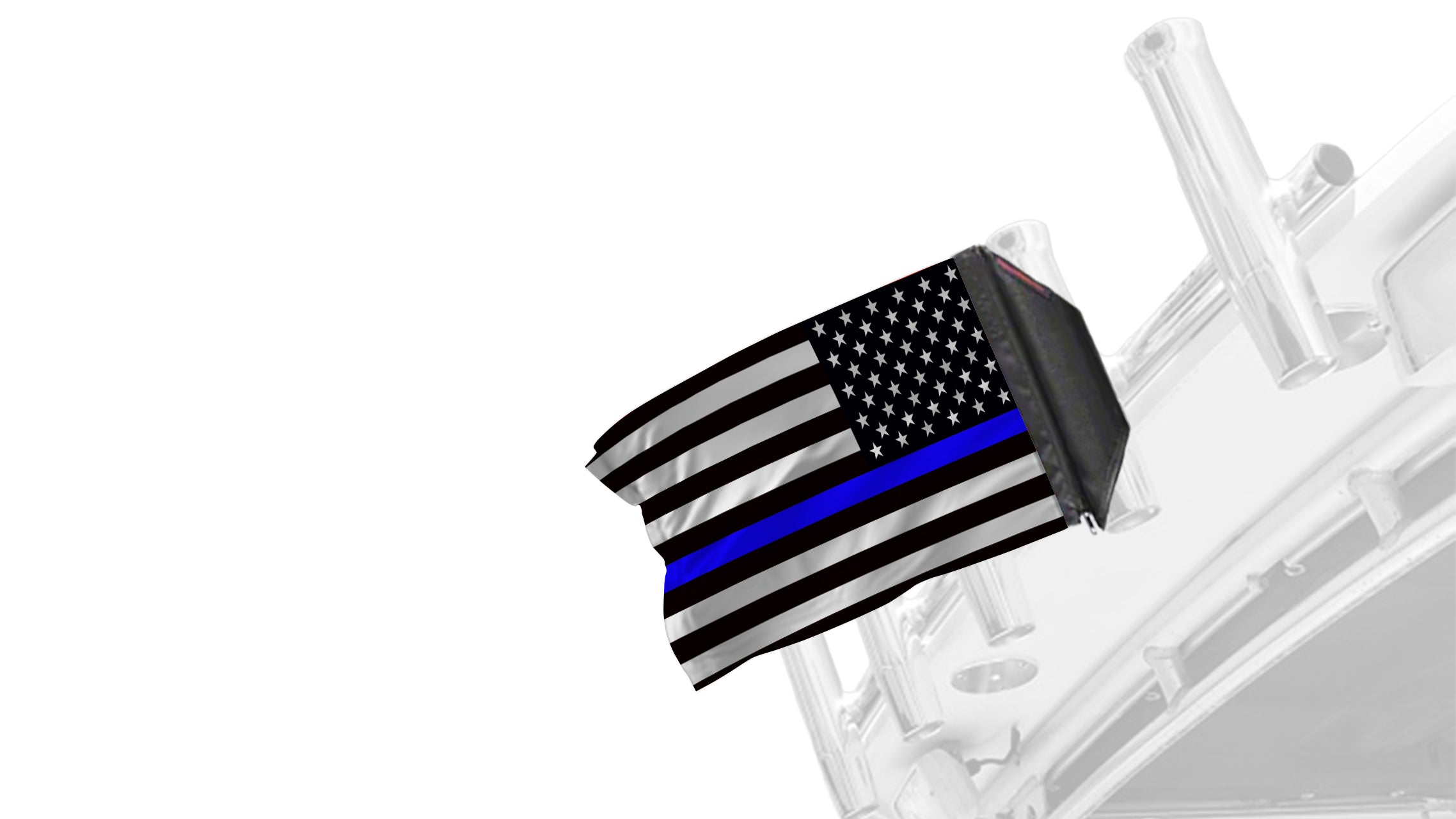 USA Subdued Thin Blue Line 12"x18" Forever Wave Flag