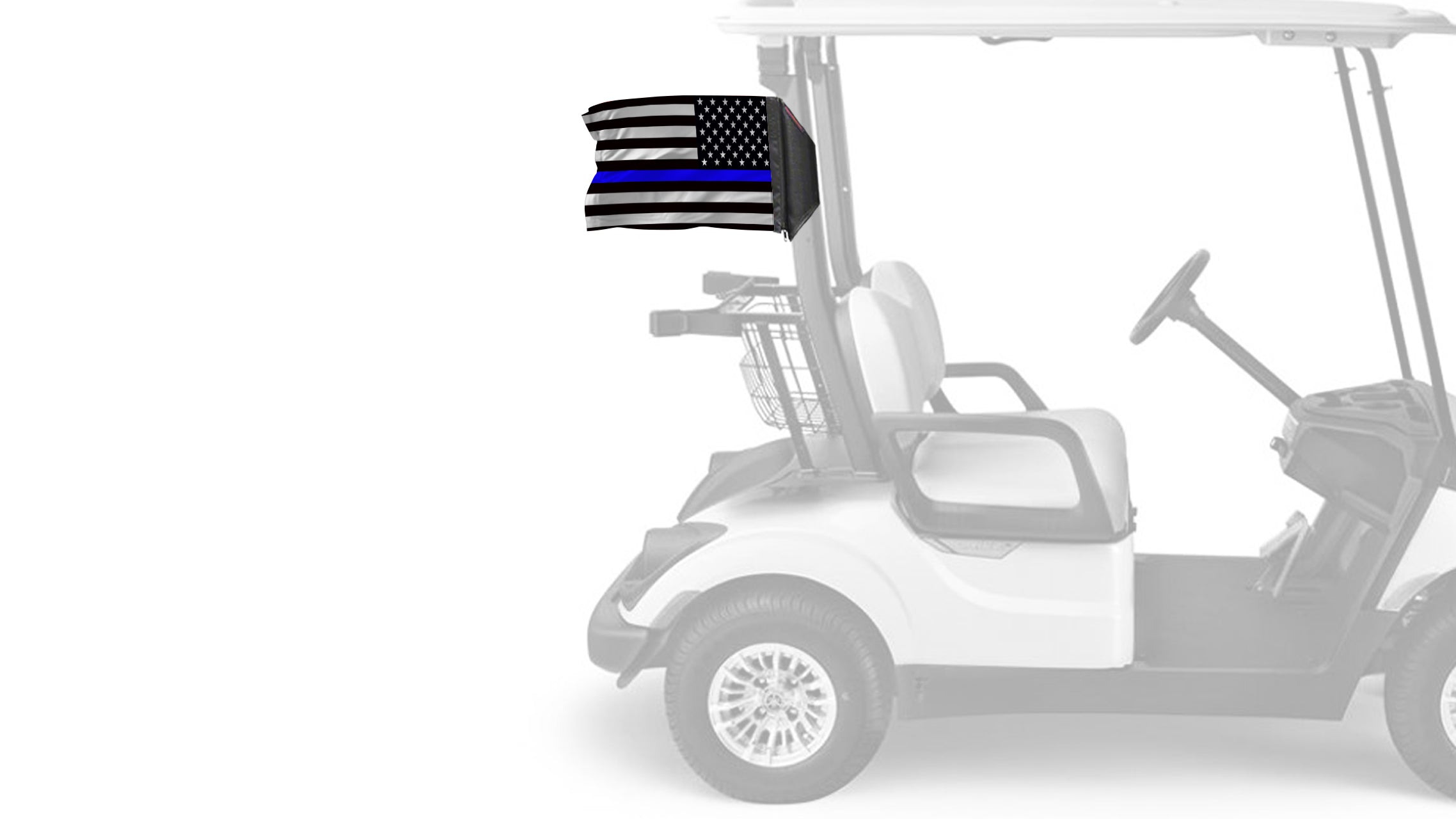 USA Subdued Thin Blue Line 12"x18" Forever Wave Flag