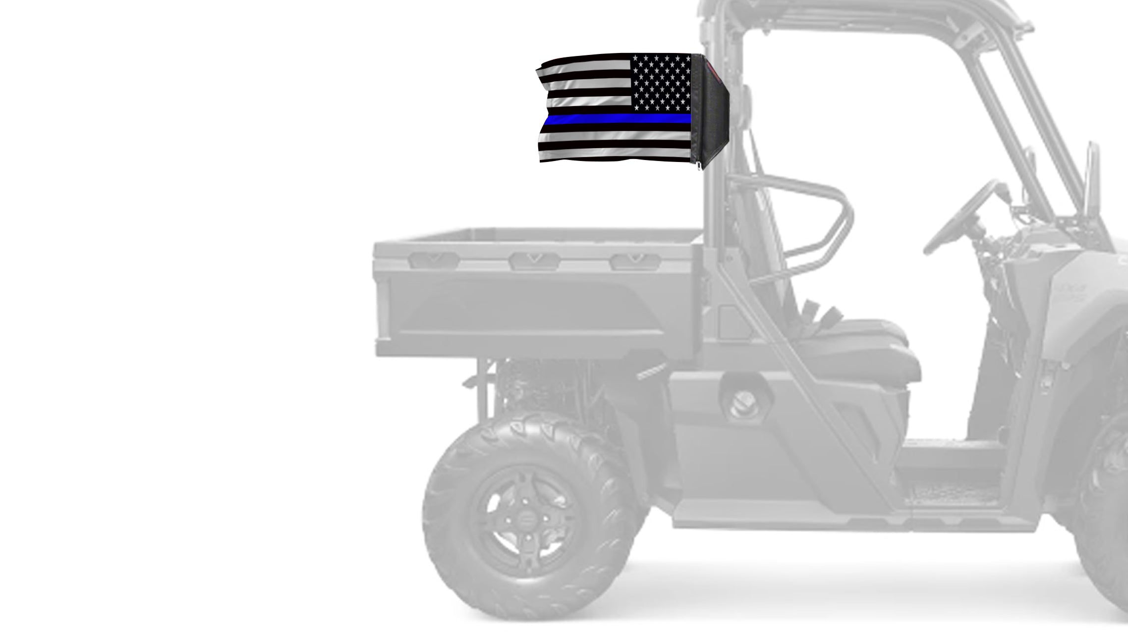 USA Subdued Thin Blue Line 12"x18" Forever Wave Flag
