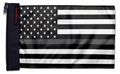 USA Subdued Thin Grey Line 12"x18" Forever Wave Flag for Jeep Wrangler TJ 1996-2006