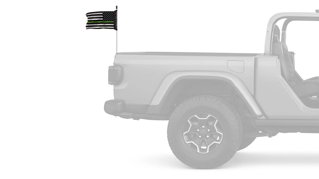 USA Subdued Thin Green Line 12"x18" Forever Wave Flag
