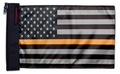 USA Subdued Thin Orange Line 12"x18" Forever Wave Flag