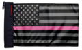 USA Subdued Thin Pink Line 12"x18" Forever Wave Flag