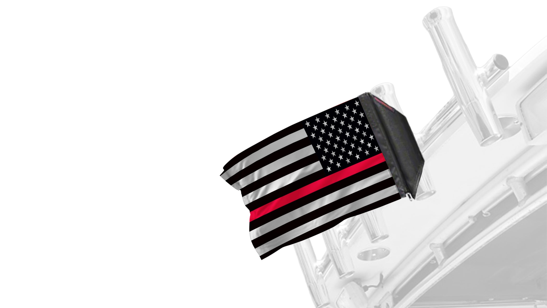 USA Subdued Thin Red Line 12"x18" Forever Wave Flag