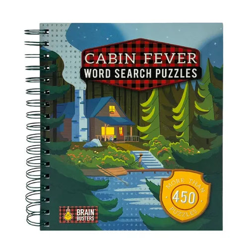 Cabin Fever Word Search Puzzles - Spiral