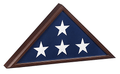 US Military Stuff Made in USA Burial Flag Case for 5'x9.5' Flag - Cherry Finish