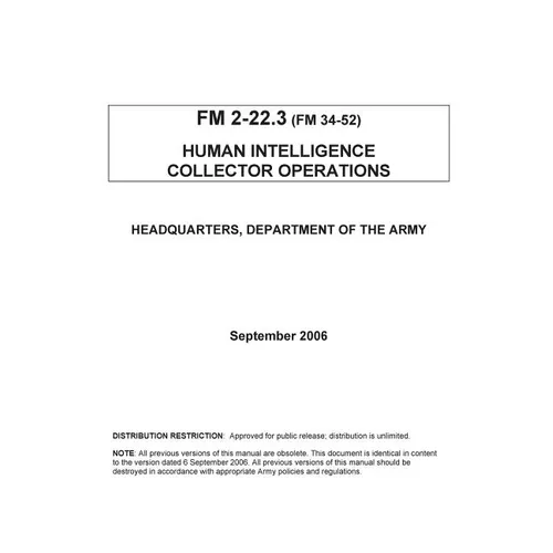 Human Intelligence Collector Operations