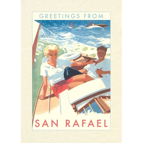 Vintage Lined Notebook Greetings from San Rafael, California
