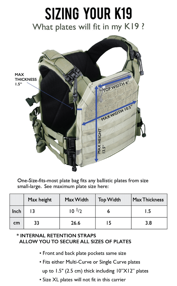 Agilite K19  - w/ Quick Release System, Fast-Adjust Cummerbund & Admin Pocket