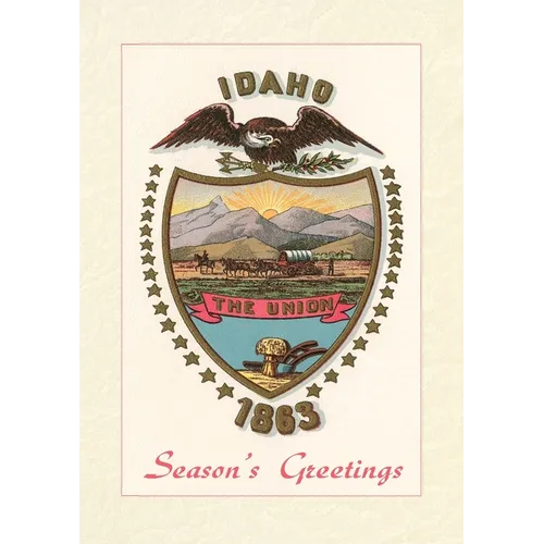 Vintage Lined Notebook Season's Greetings, State Seal - Paperback