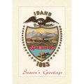 Vintage Lined Notebook Season's Greetings, State Seal
