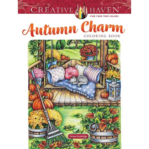 Creative Haven Autumn Charm Coloring Book - Paperback
