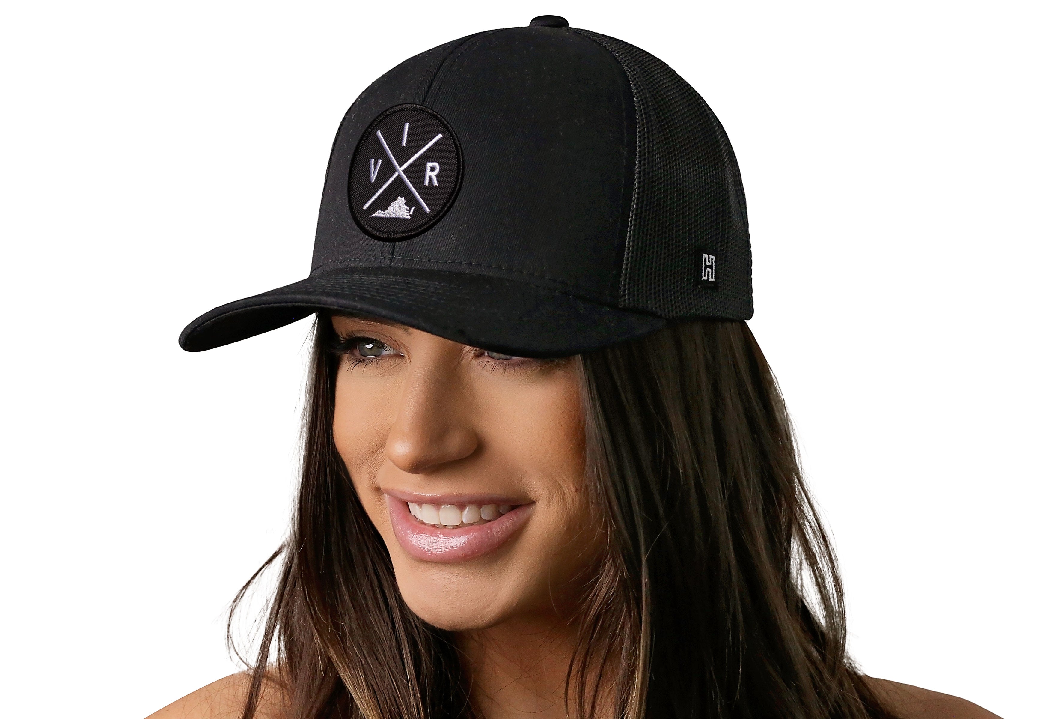 Virginia Trucker Hat  |  Black VIR X Snapback