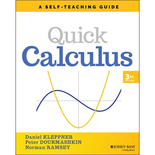 Quick Calculus: A Self-Teaching Guide - Paperback
