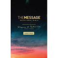 The Message Devotional Bible, Large Print (Softcover): Featuring Notes and Reflections from Eugene H. Peterson - Paperback