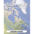Color Maps! Towns and Cities of Canada: Eastern Canada - Paperback