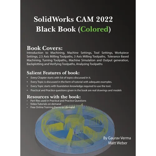 SolidWorks CAM 2022 Black Book (Colored) - Hardcover