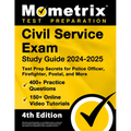 Civil Service Exam Study Guide 2024-2025 - 400+ Practice Questions, 150+ Online Video Tutorials, Test Prep Secrets for Police Officer, Firefighter, Po - Paperback
