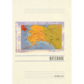 Vintage Lined Notebook Greetings from Alaska, Map - Paperback