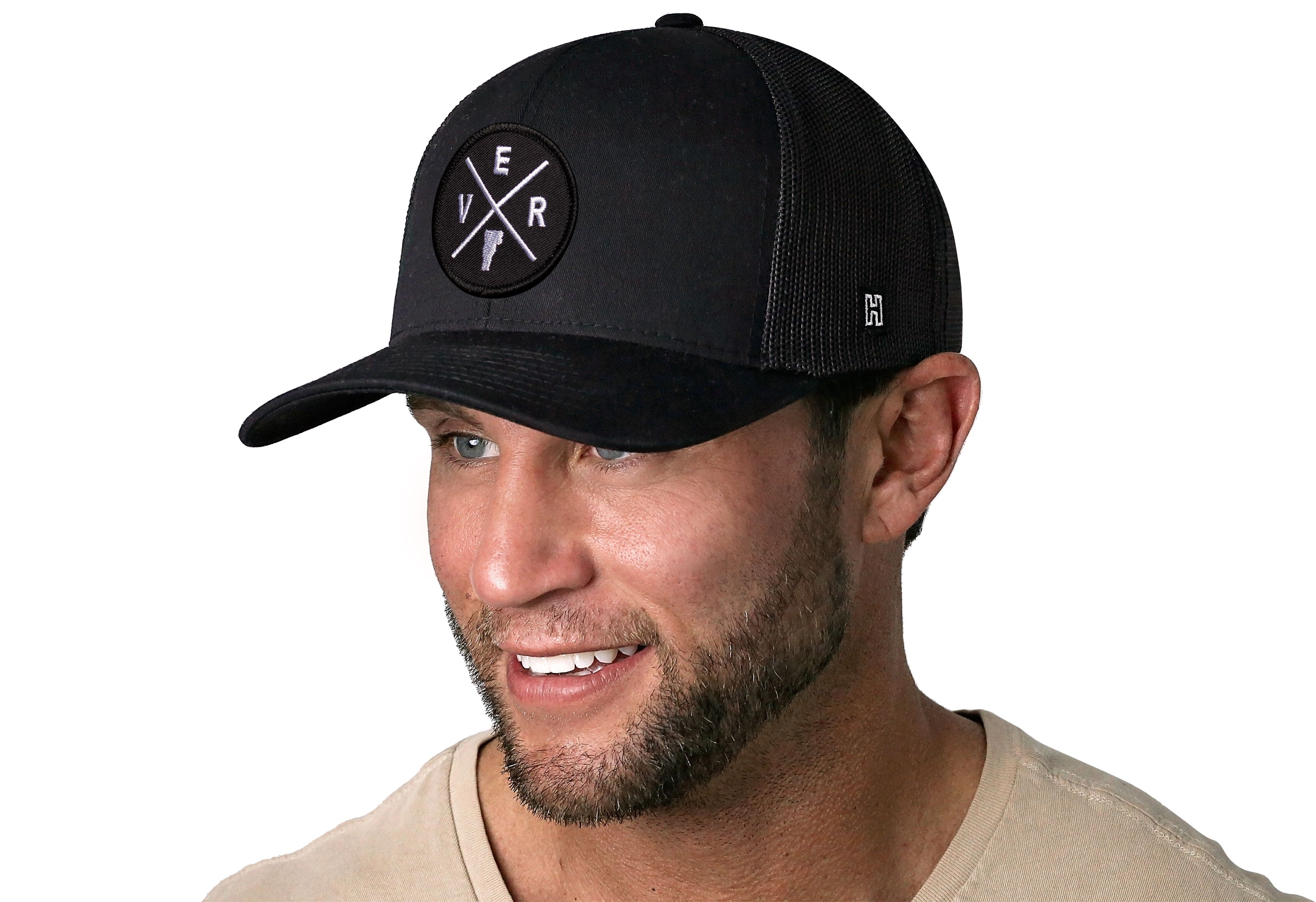 Vermont Trucker Hat  |  Black VER X Snapback