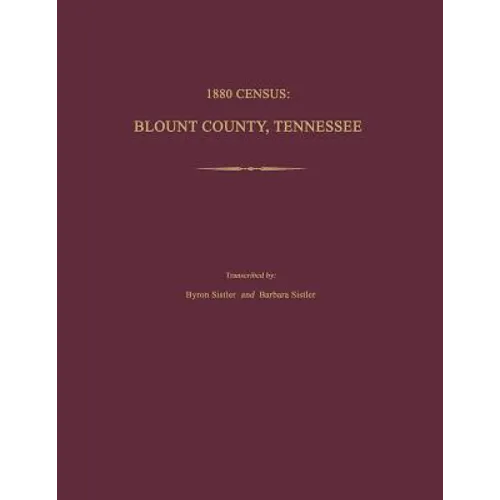 1880 Census, Blount County, Tennessee