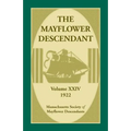 The Mayflower Descendant, Volume 24, 1922