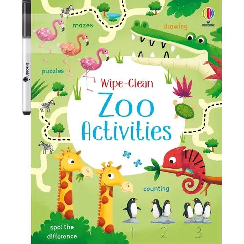 Wipe-Clean Zoo Activities - Paperback