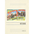 Vintage Lined Notebook Greetings from Rapid City, Black Hills - Paperback