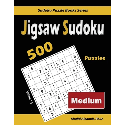 Jigsaw Sudoku: 500 Medium Puzzles - Paperback