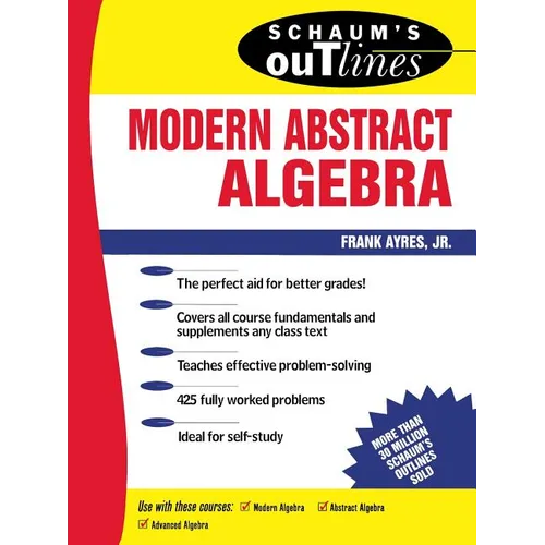 Schaum's Outline of Modern Abstract Algebra - Paperback