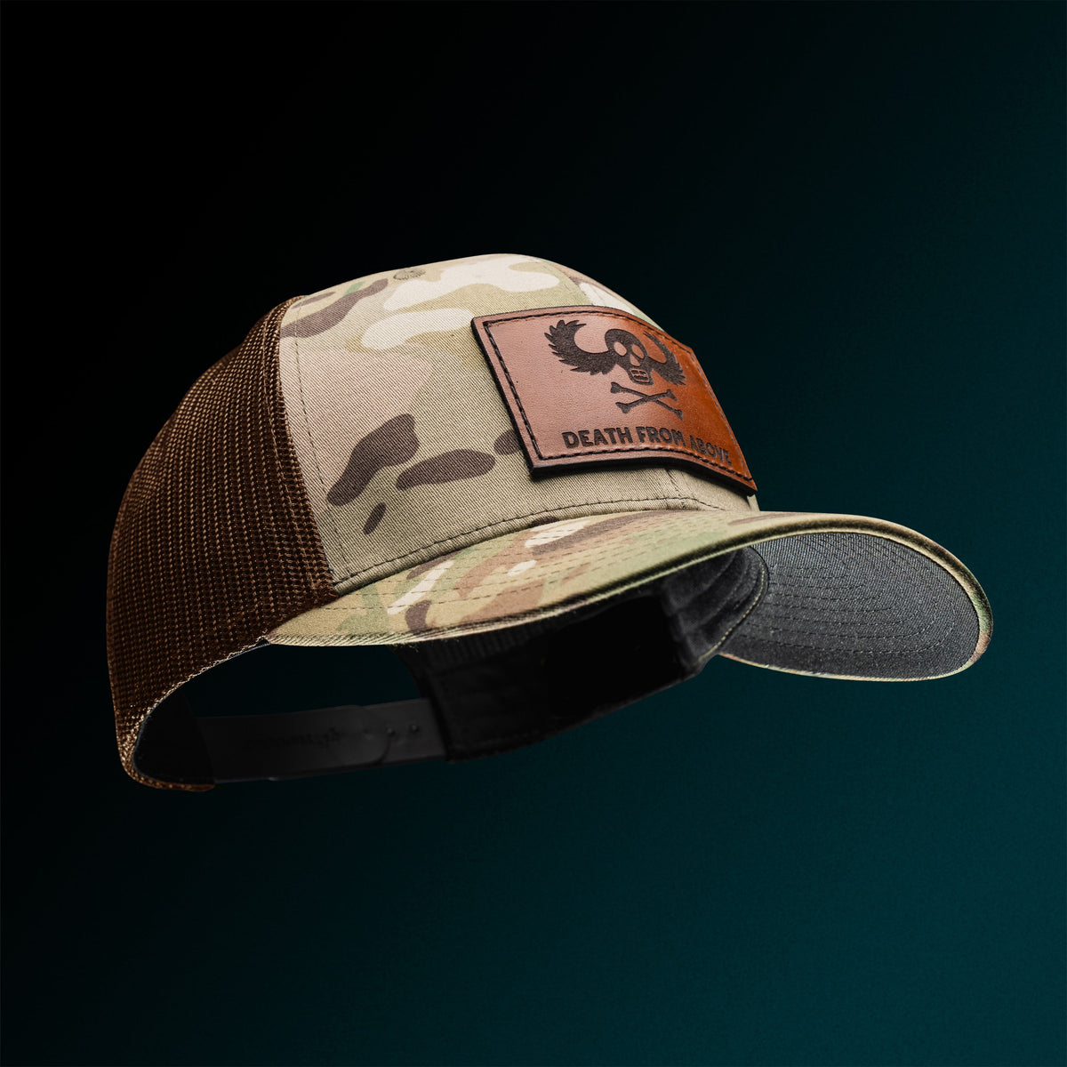 Death From Above Leather Patch Tactical Snapback