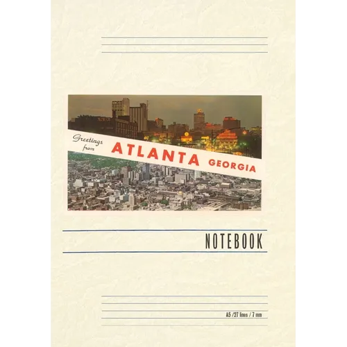 Vintage Lined Notebook Greetings from Atlanta