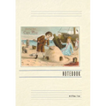 Vintage Lined Notebook Greetings from Cape May, New Jersey, Children on Beach