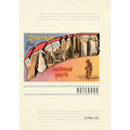 Vintage Lined Notebook Greetings from Yosemite National Park - Paperback