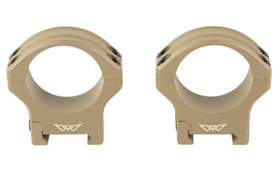 Warne HyperLite Rings |  34mm Medium |  Matte Finish |  Flat Dark Earth |  Fits Picatinny