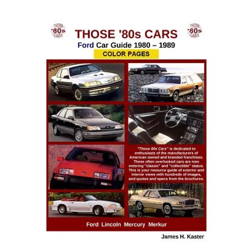 Those 80s Cars - Ford - Paperback