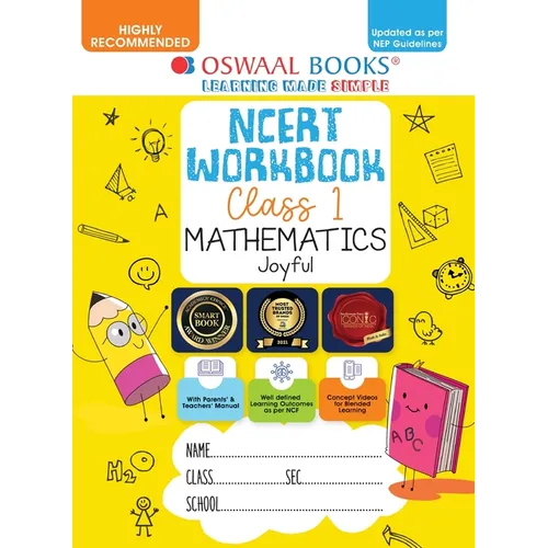 Oswaal NCERT Workbook Class 1 Mathematics Joyful (For Latest Exam) - Paperback