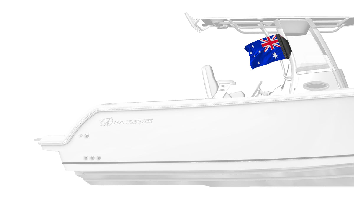 Australia 12"x18" Forever Wave Flag for Boats