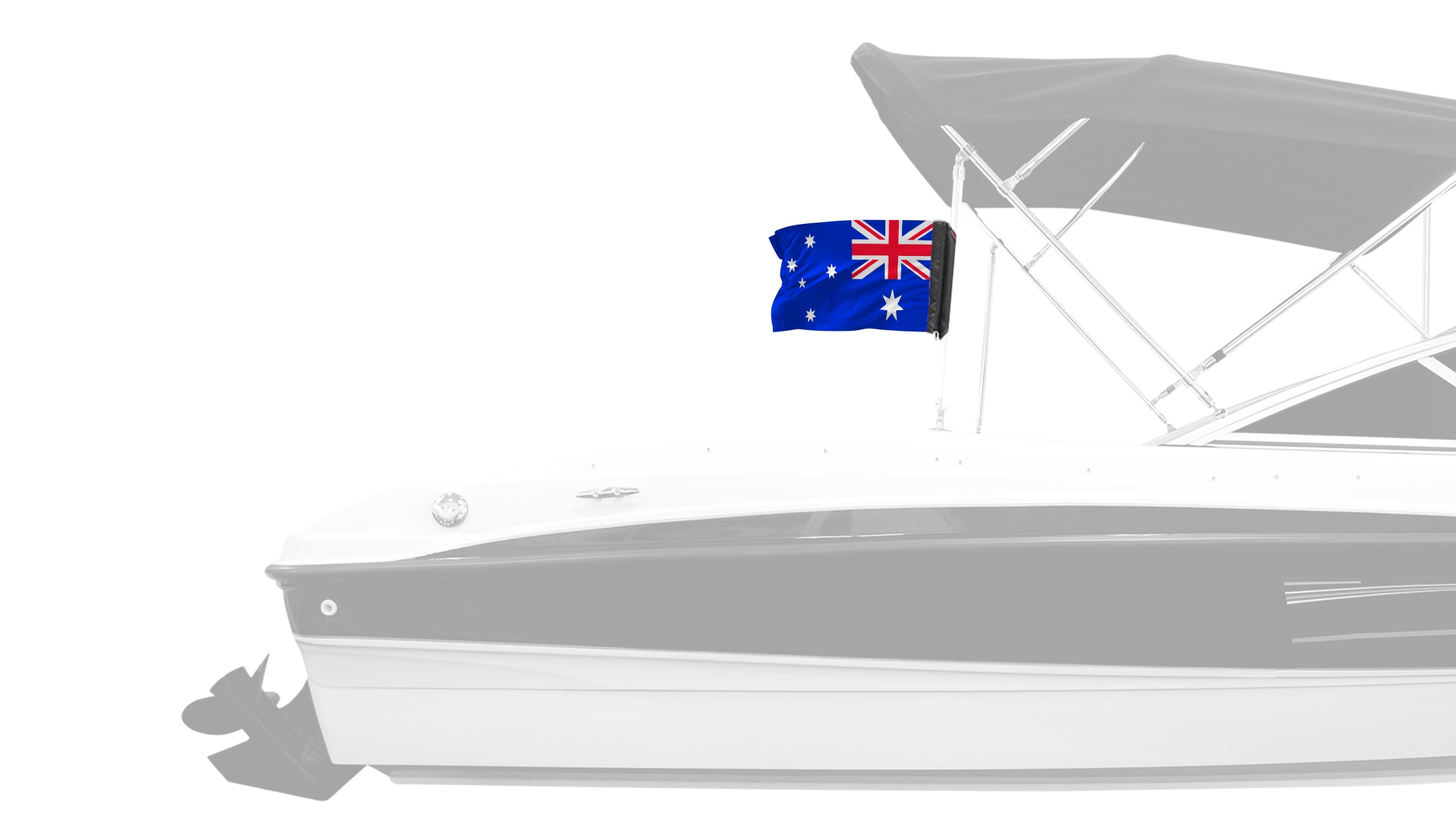 Australia 12"x18" Forever Wave Flag for Boats