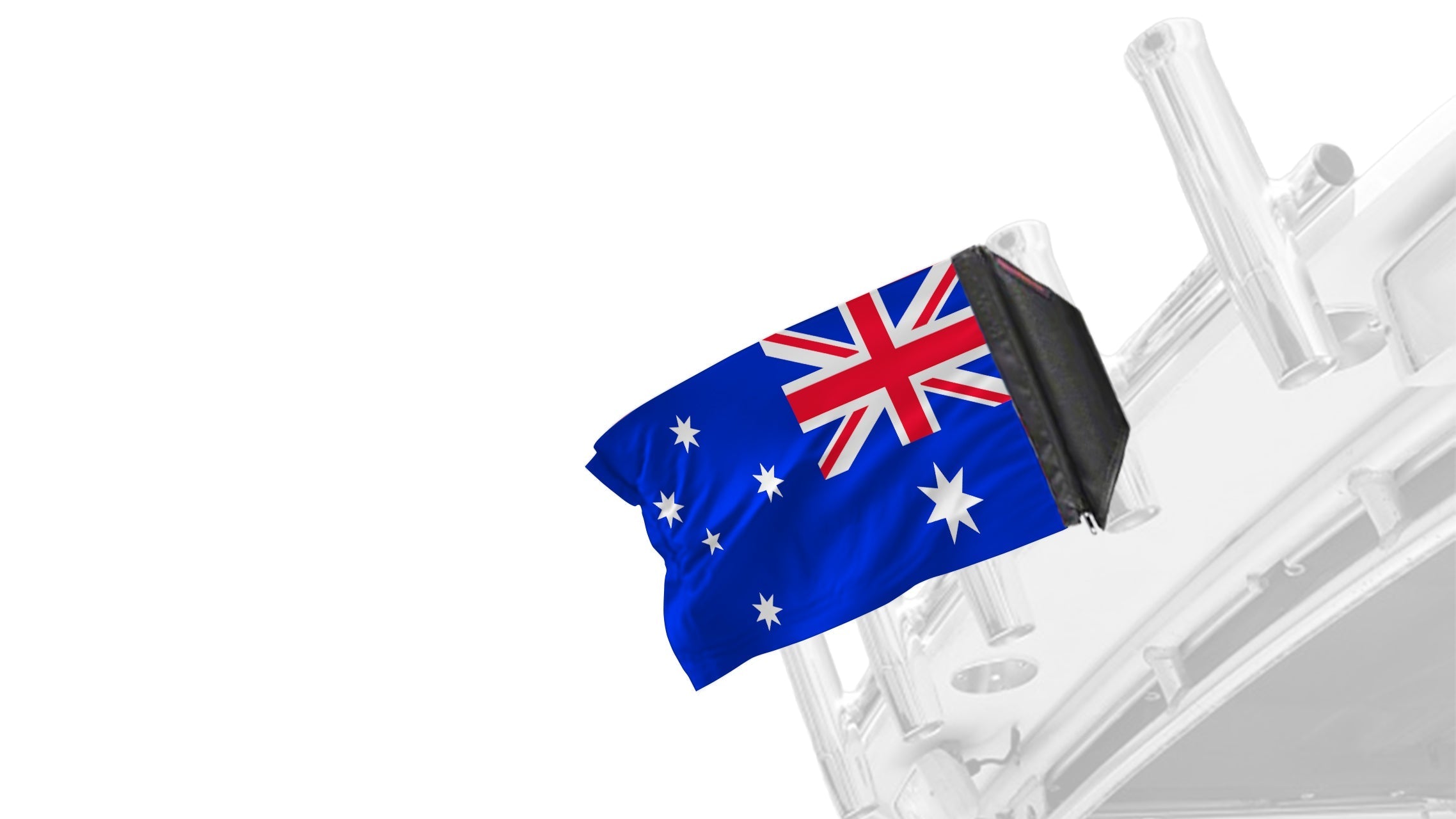Australia 12"x18" Forever Wave Flag for Boats