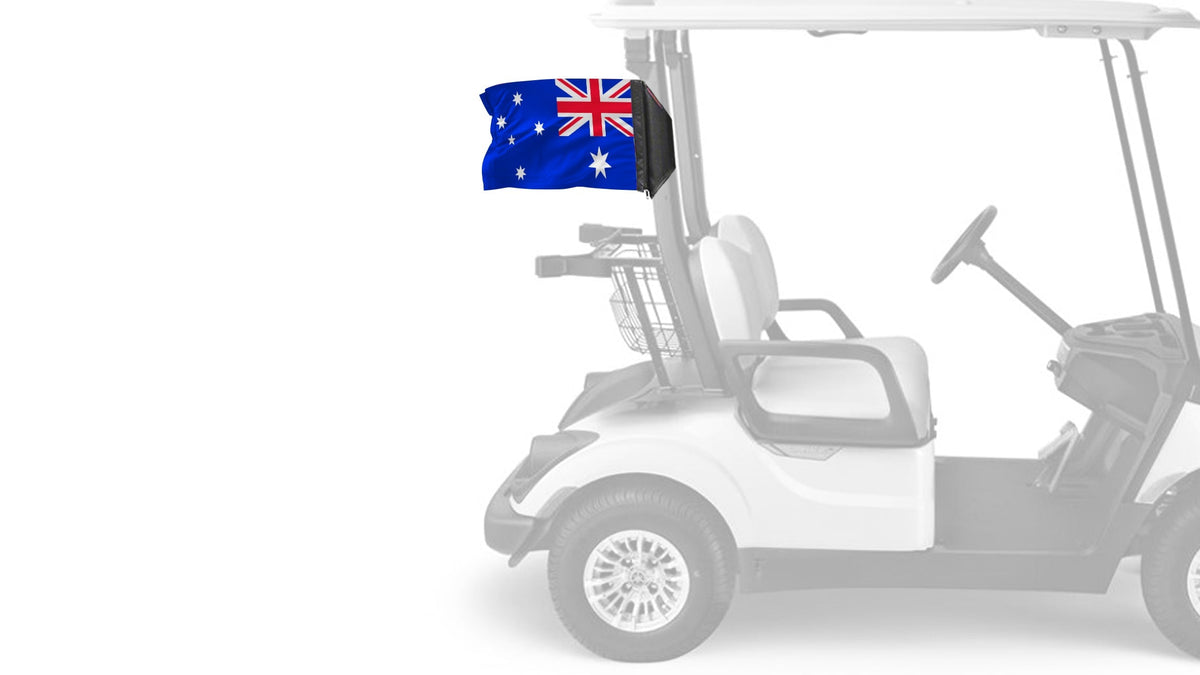 Australia 12"x18" Forever Wave Flag for Golf Carts