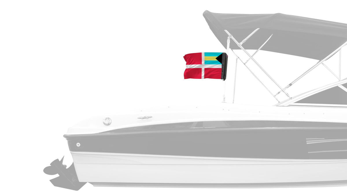 Bahamas Courtesy 12"x18" Forever Wave Flag