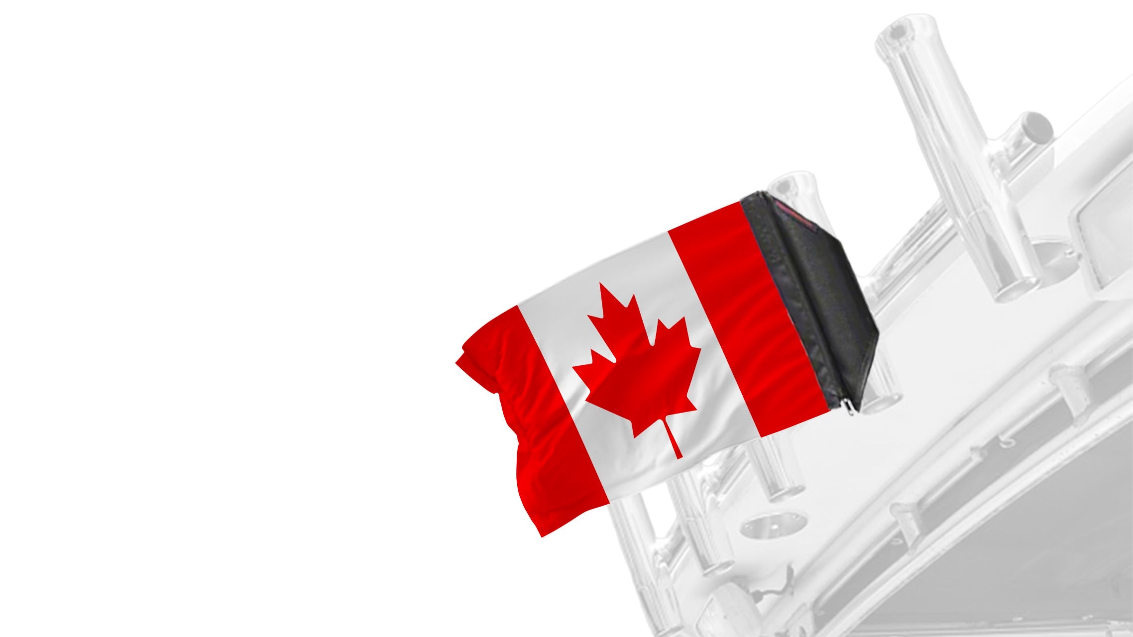 Canada 12"x18" Forever Wave Flag for Boats