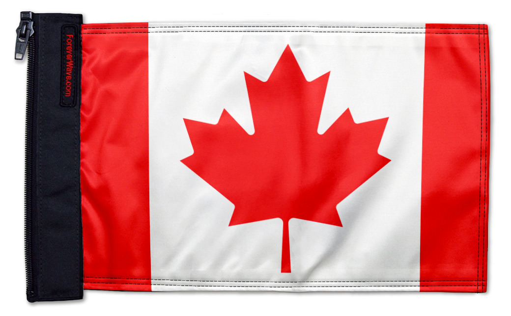 Canada 12"x18" Forever Wave Flag for Bronco