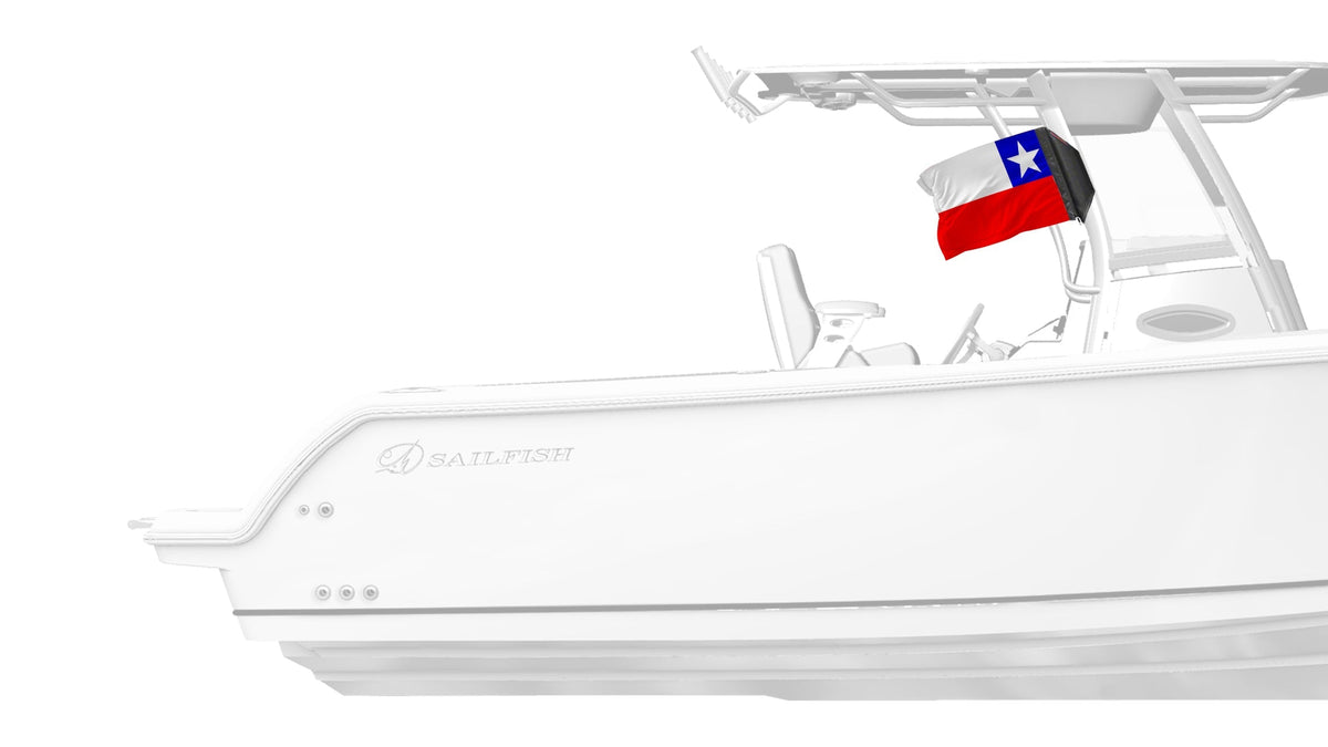 Chile 12"x18" Forever Wave Flag for Boats