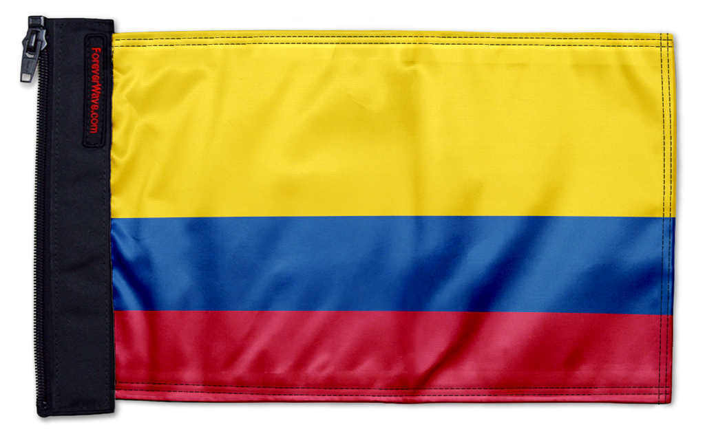 Colombia 12"x18" Forever Wave Flag