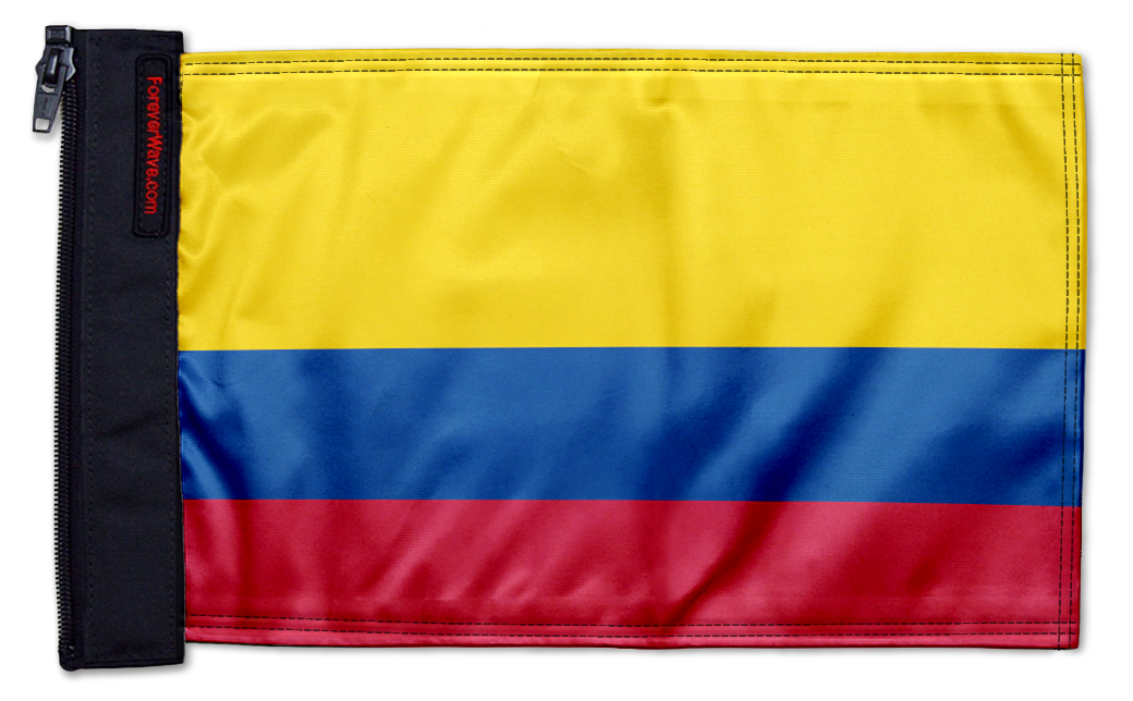 Colombia 12"x18" Forever Wave Flag