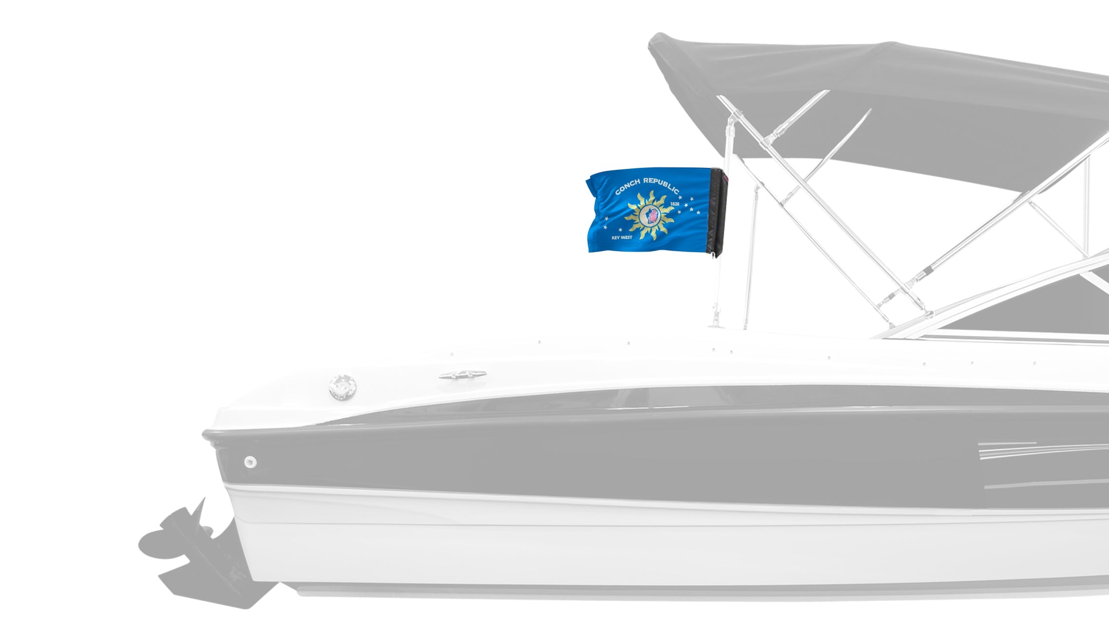 Conch Republic 12"x18" Forever Wave Flag